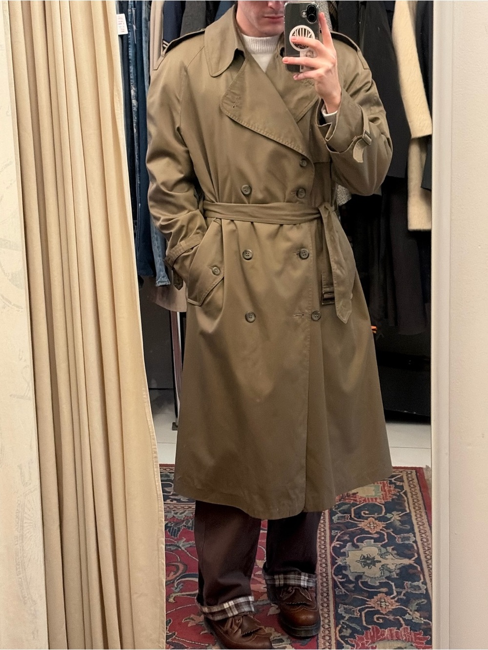 “Harry Rosen” Trench Coat - Men’s Medium - Picture 8 of 8